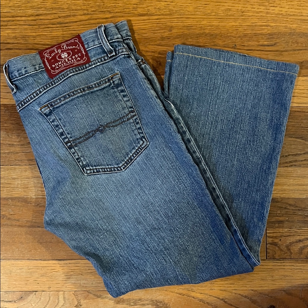 Lucky Brand Womens Relaxed Fit Denim Jeans Sz 14